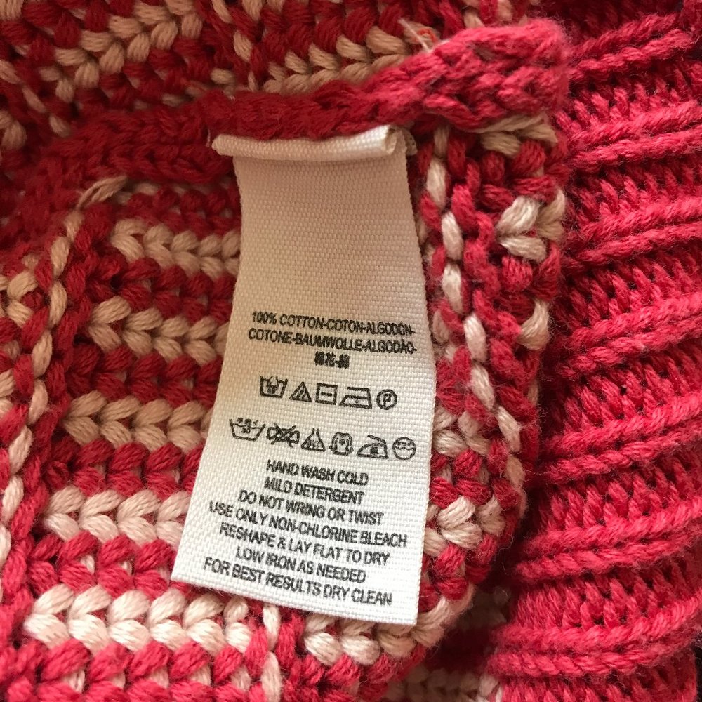 Free People Zipper Back Dolman Knit Sweater Red XS - Picture 7 of 7